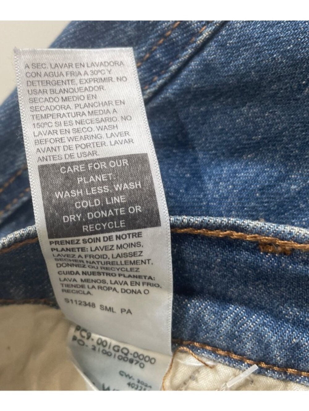 Levi Strauss Signature Denim Maxi Skirt Women’s 6 W28 Mid Rise Comfort Stretch - Picture 11 of 12